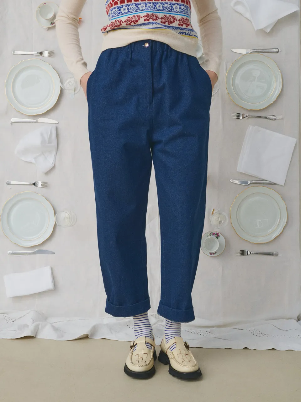 MII À table pantalon Kika Les Unis femme denim