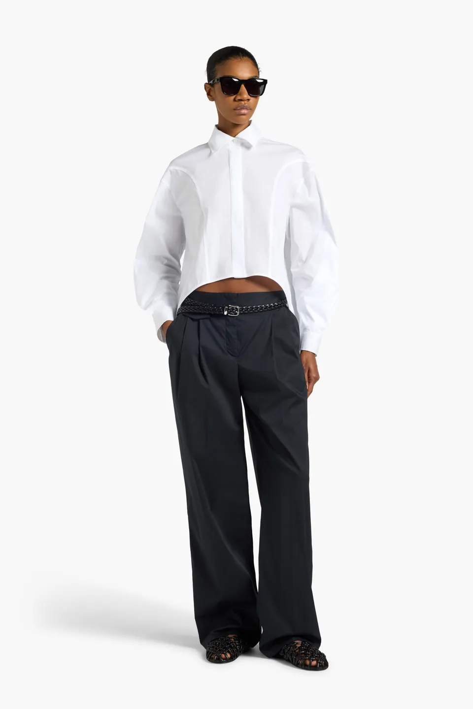 Liviana Conti Kyran pantalon femme noir palazzo