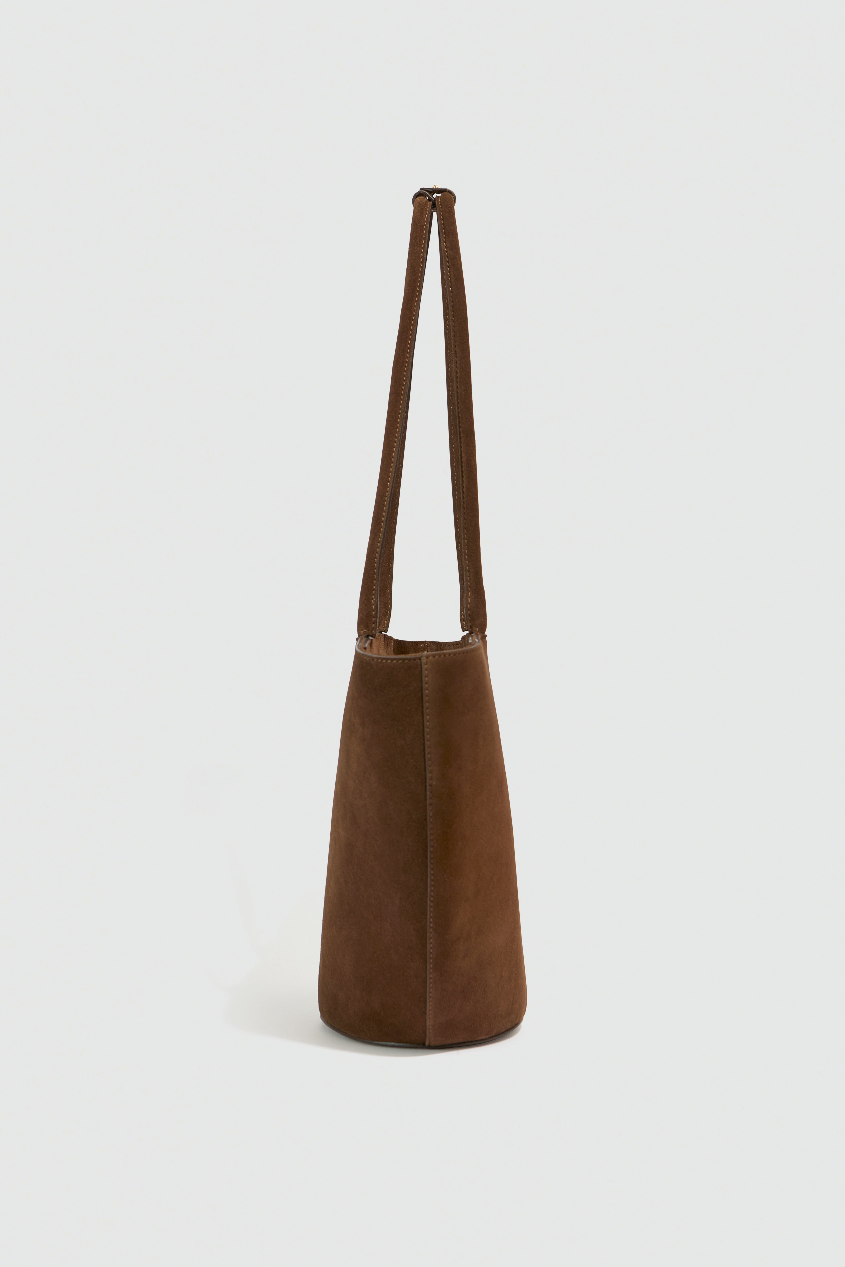 Liviana Conti Amelie sac épaule marron cuir suédé
