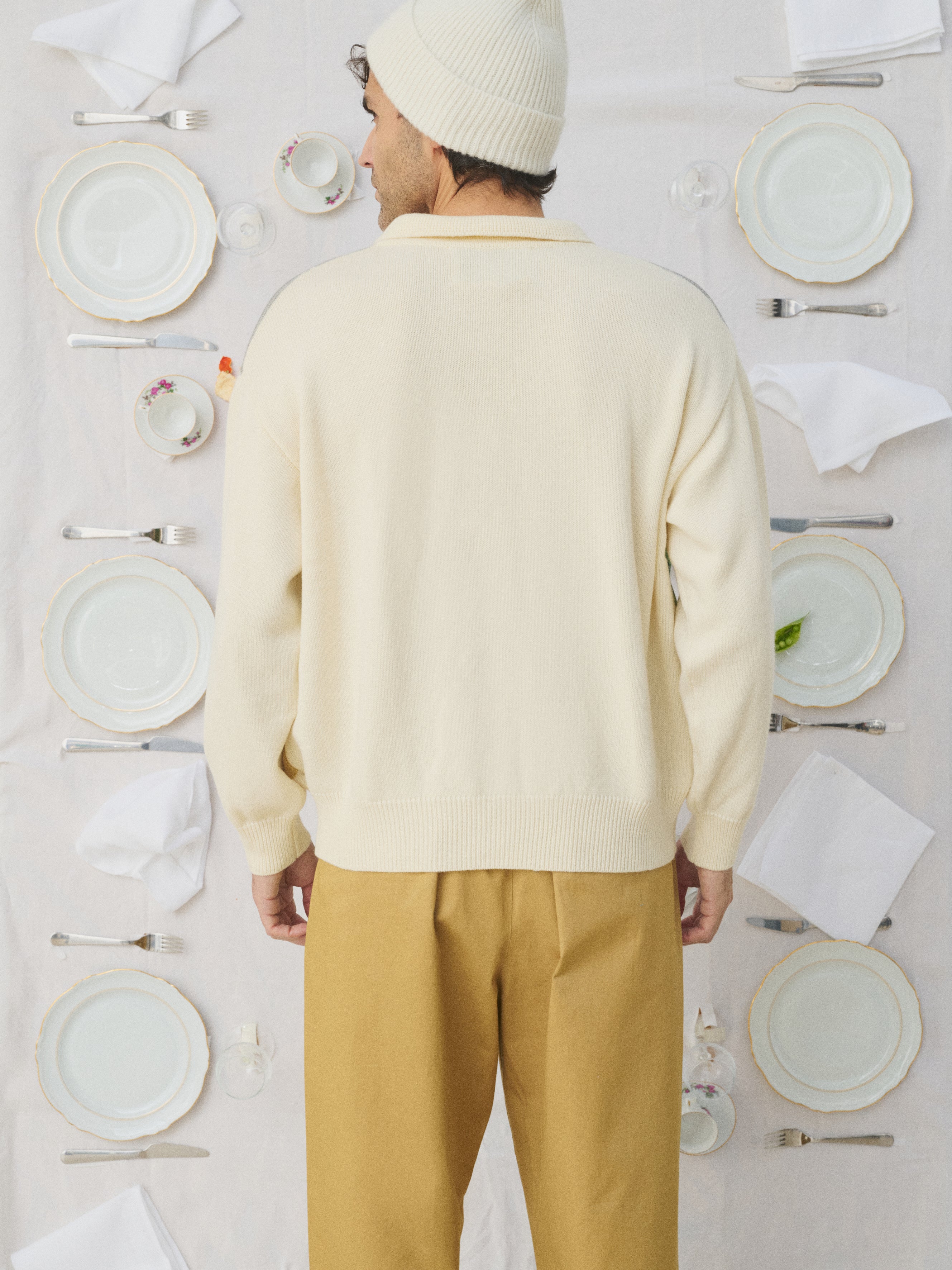 Mii Mii à table Albert Le Potager cardigan homme tricot