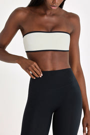 Oh Polly Bo+Tee brassière bandeau sport ivoire Soft Active