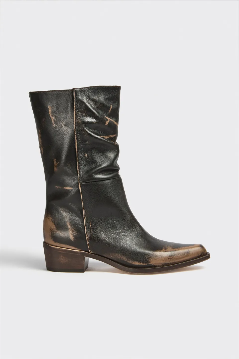 Liviana Conti Michelle bottines cuir noires 38
