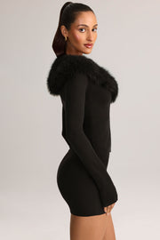Oh Polly Skirts mini jupe Tova noire maille