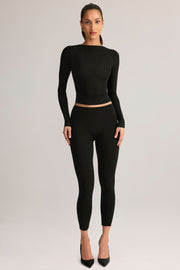 Oh Polly Roux legging court noir modal 7/8