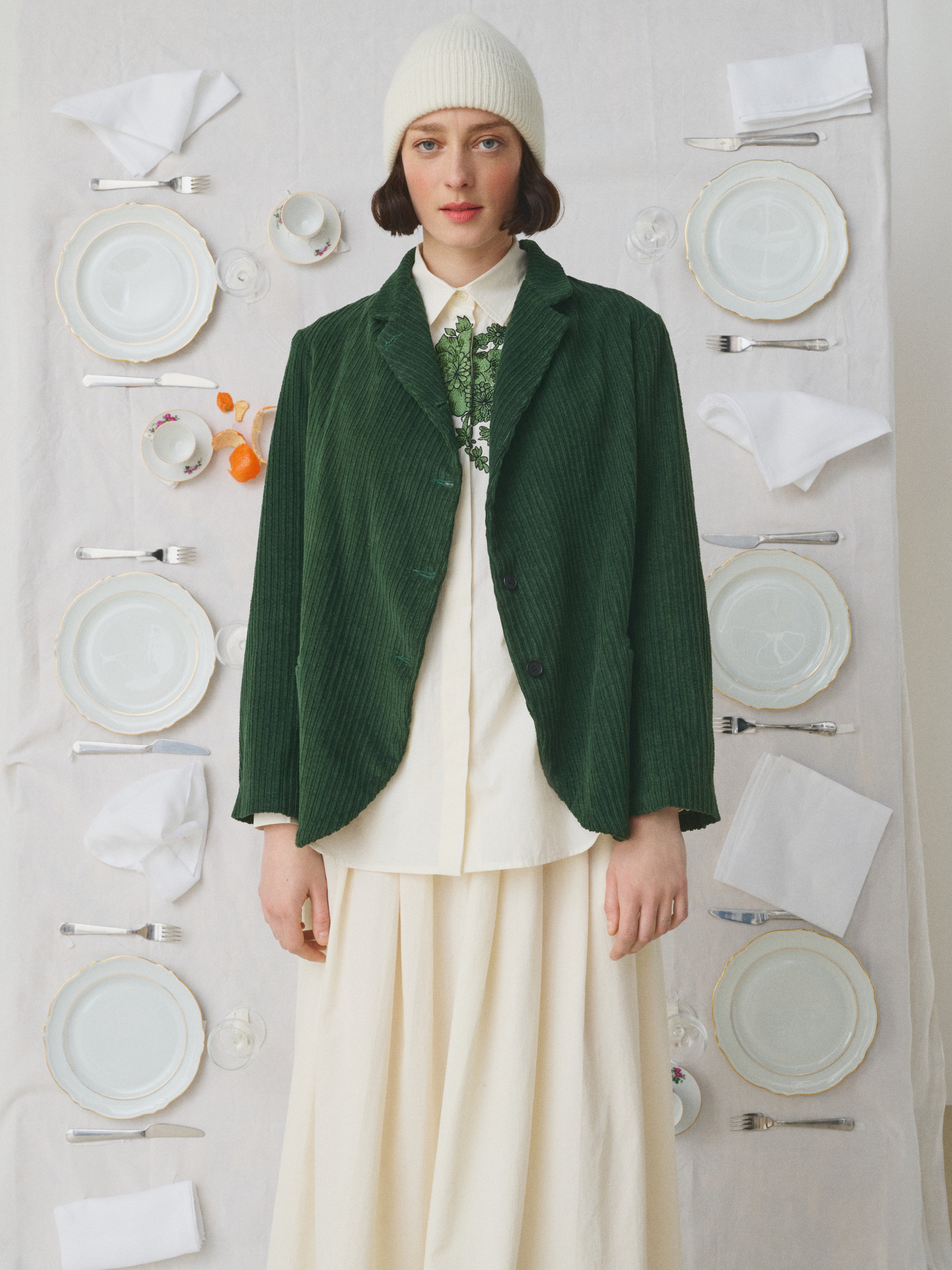 MII À table veste Ellie Les Unis velours tailleur