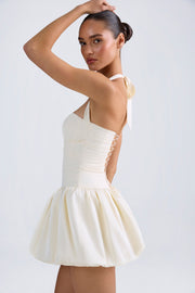 Oh Polly Ludmila robe mini corset ivoire dos lacé