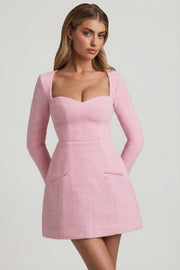 Oh Polly Dresses robe mini rose pâle Tacita structurée