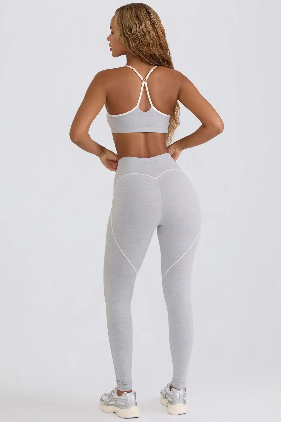 Oh Polly Bo+Tee Legging BT2088 gris taille mi-haute