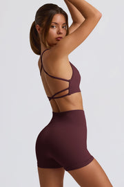 Oh Polly Super Sculpt BT02538 mini short bordeaux gainant