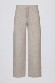 Oh Polly jogging large beige maille taille mi-haute