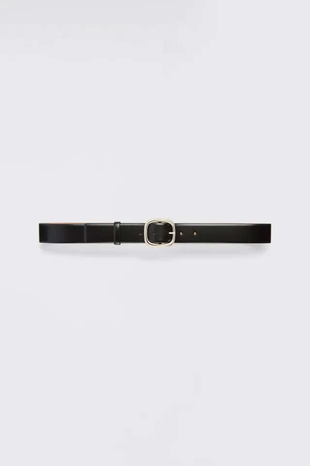 Liviana Conti Nives ceinture noire 75 similicuir boucle argent