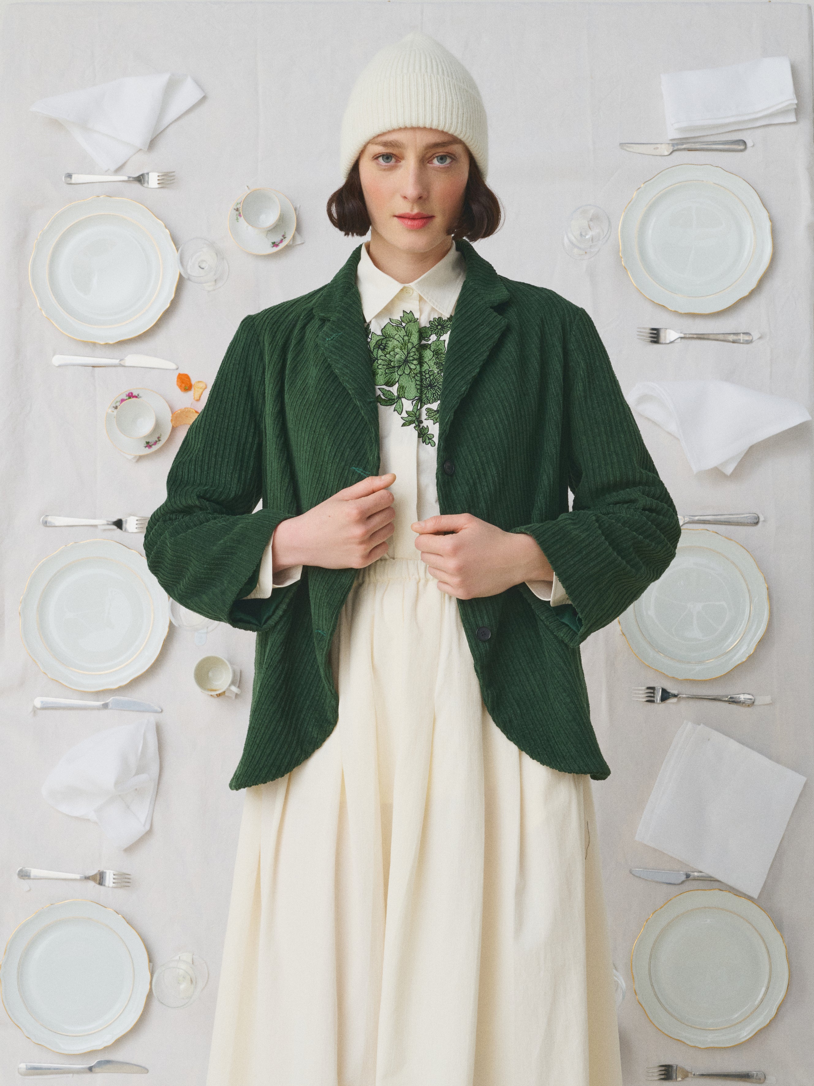 MII À table veste Ellie Les Unis velours tailleur