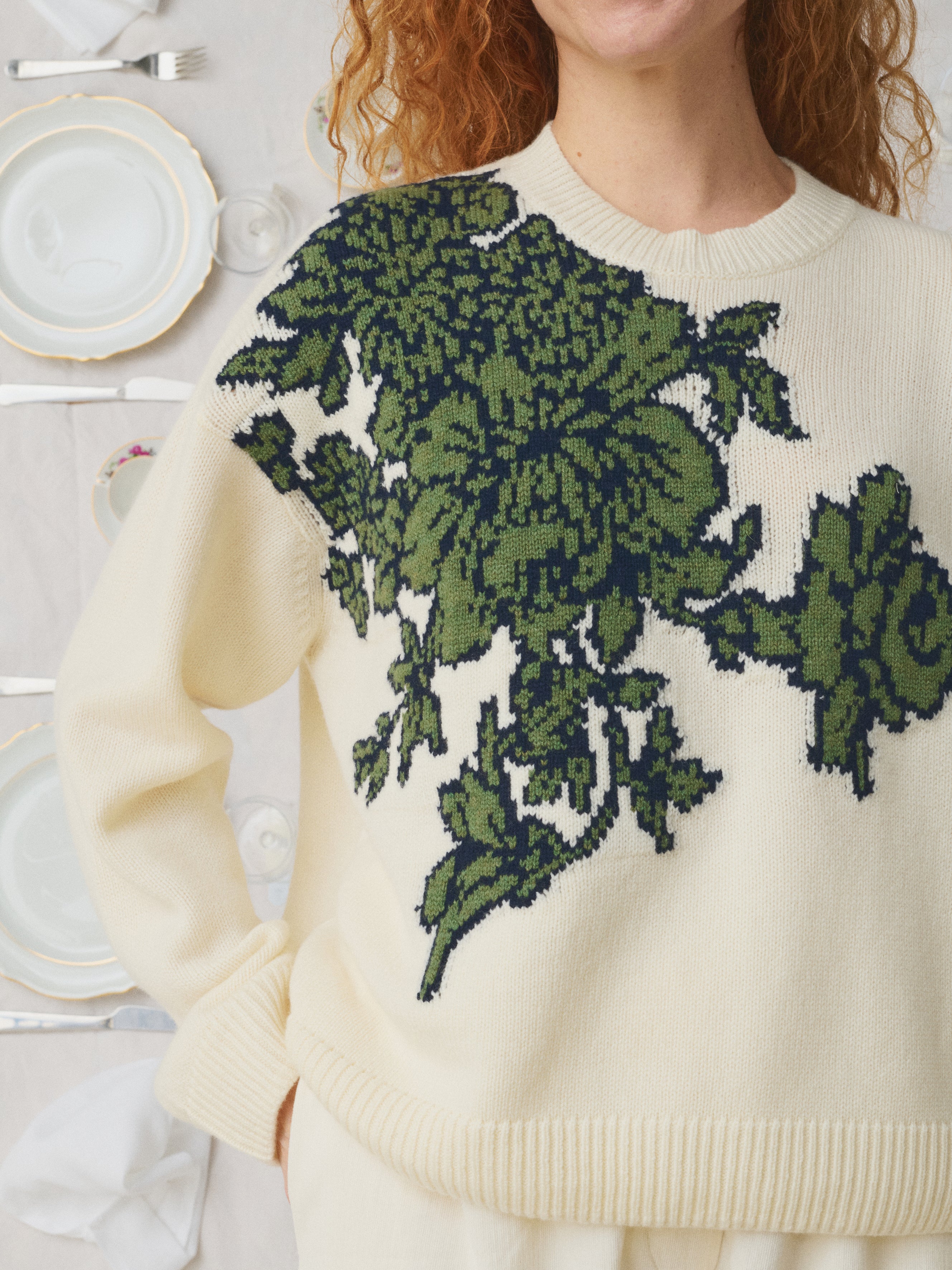 Mii Mii à table Pull Gerda sweater laine taille M