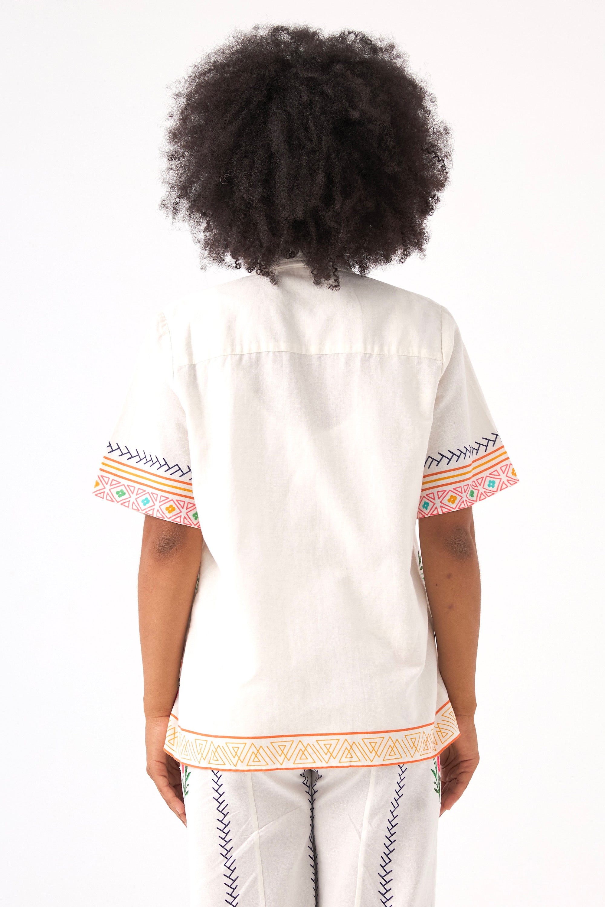 Chicosoleil Pop chemise Off White boyfriend coton