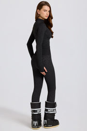 Oh Polly legging thermique léopard noir taille haute