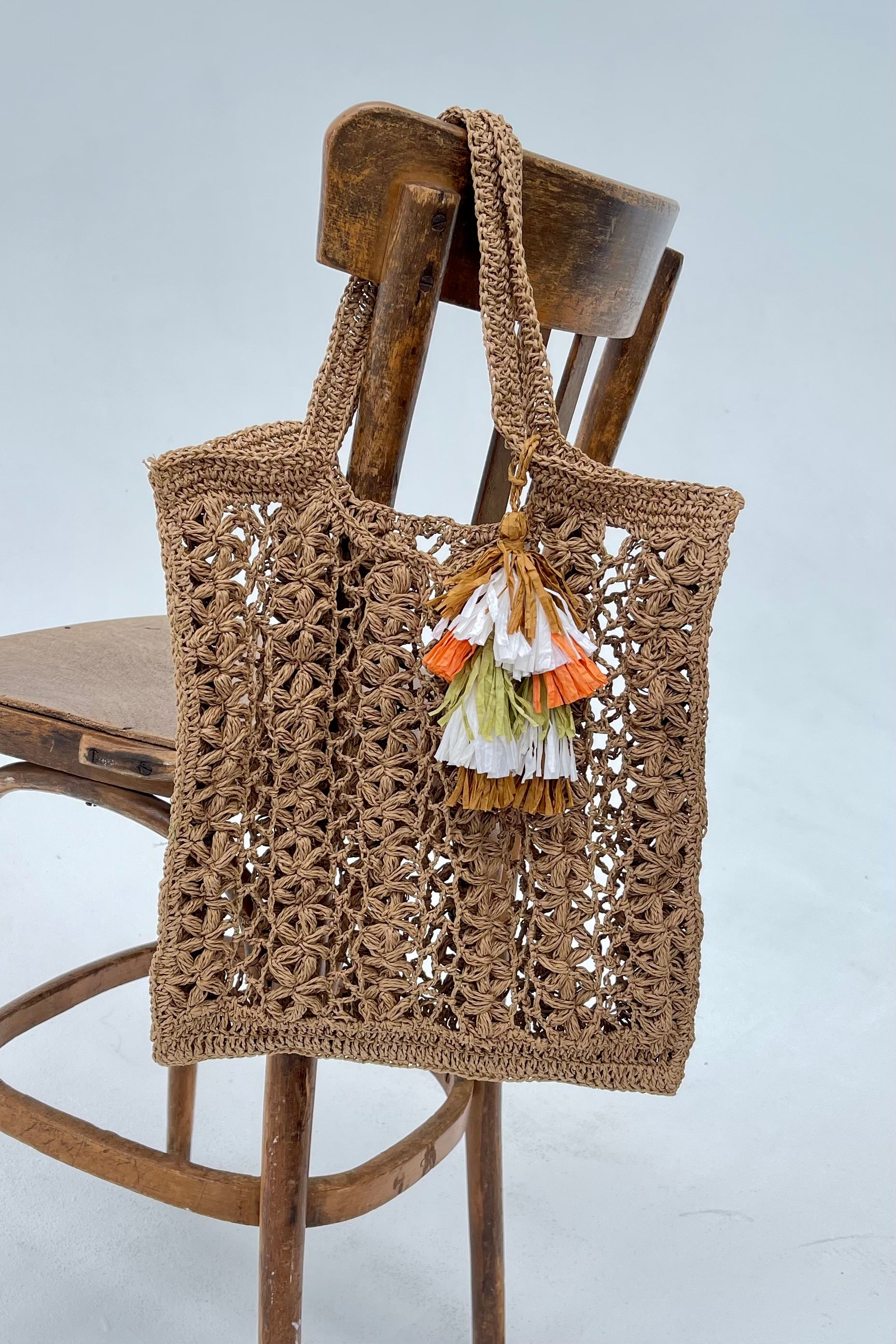 CHICOSOLEIL SACS & PANIERS Sac KIMI panier raffia naturel