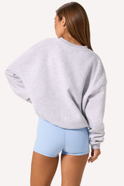 Oh Polly Knitwear BT02579C Sweat Gris Chiné Taille S