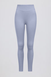 Oh Polly Define Luxe Legging Taille Haute Bleu Gris