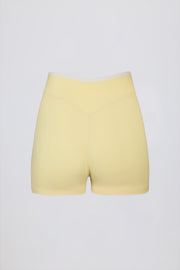 Oh Polly Bo+Tee Mini Short Soft Active Jaune Doux