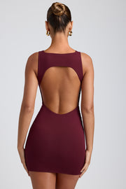 Oh Polly Coa Mini Robe Modal Prune Dos Ouvert