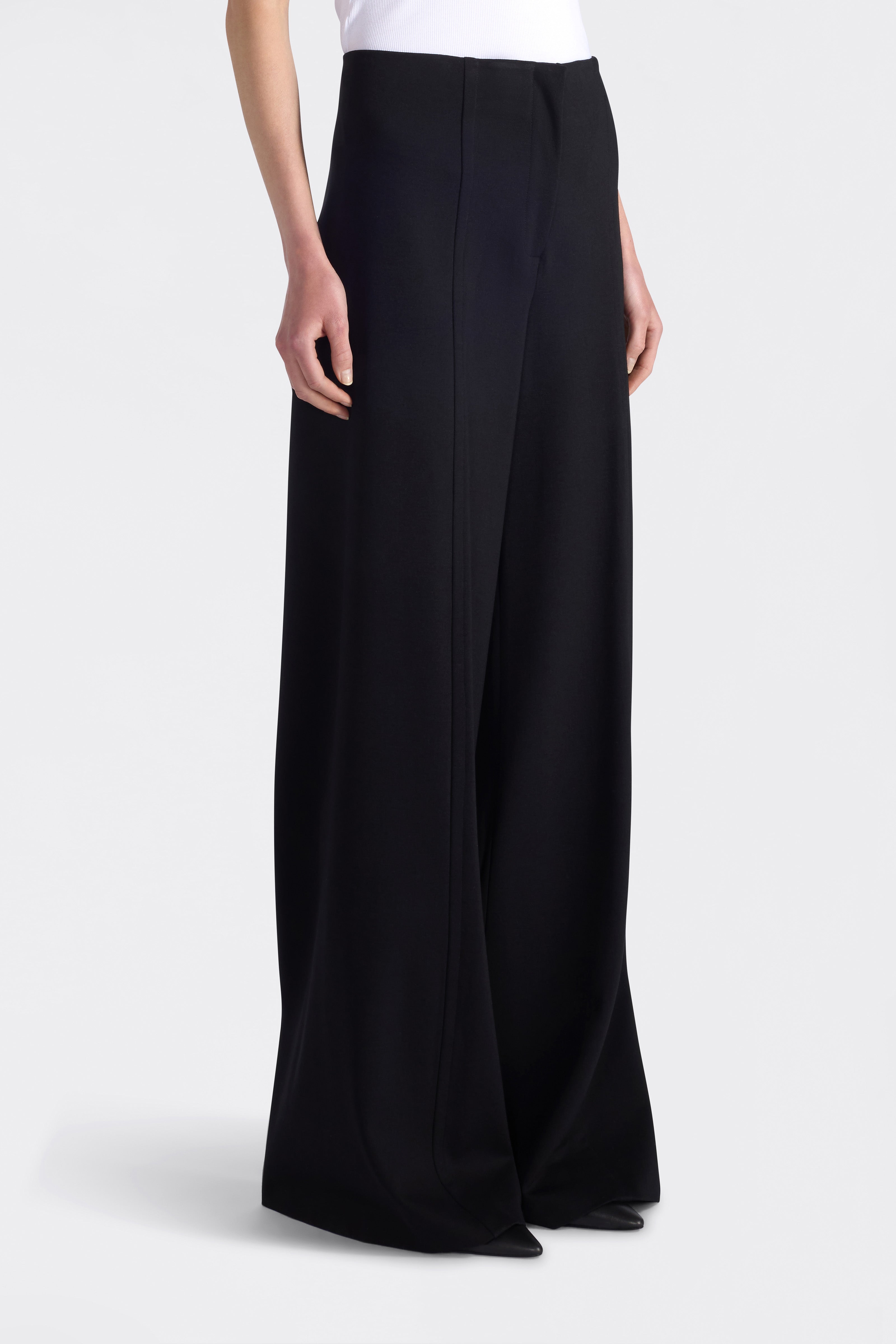 Liviana Conti Eric pantalon palazzo noir punto milano