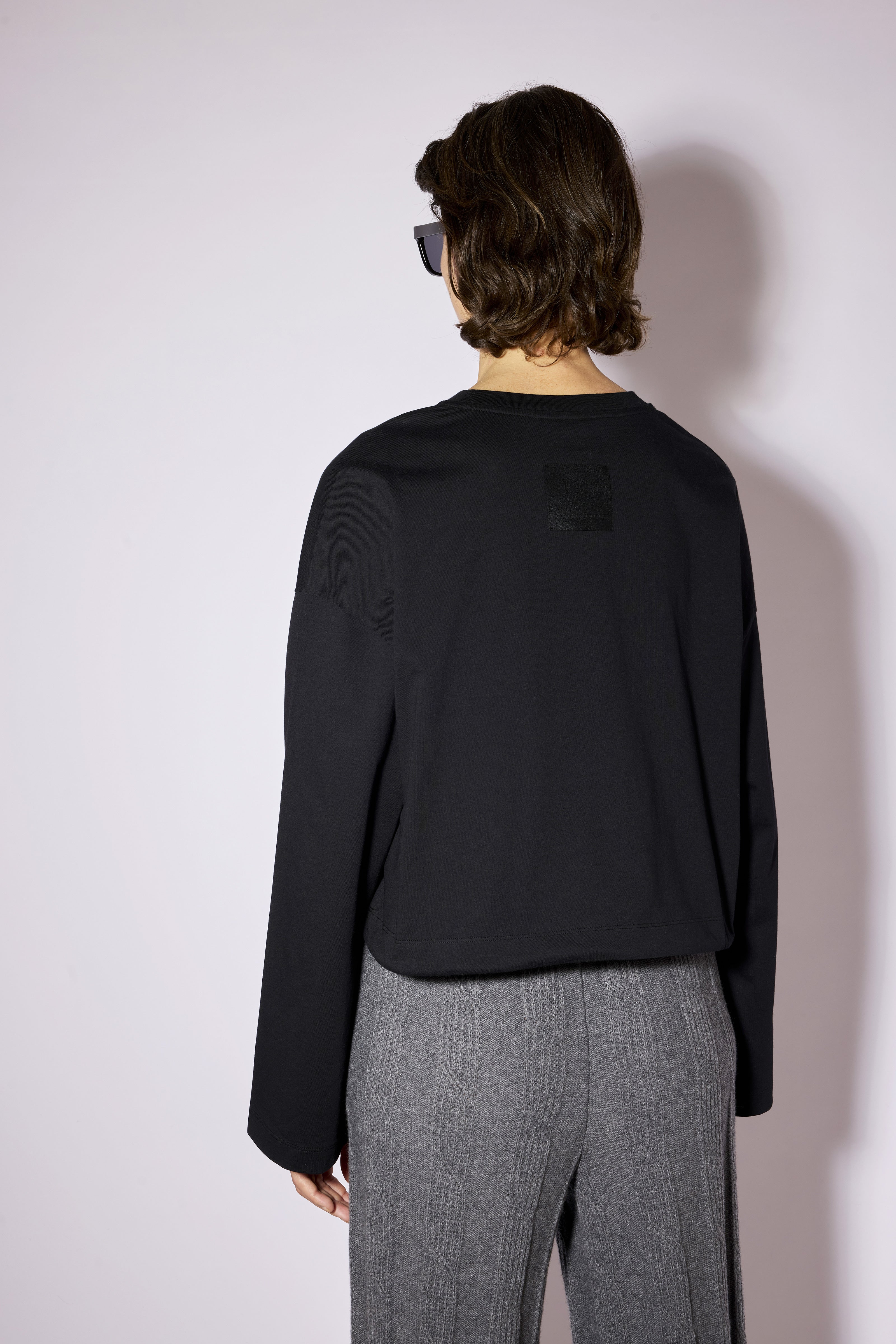 Liviana Conti Vera t-shirt femme noir crop