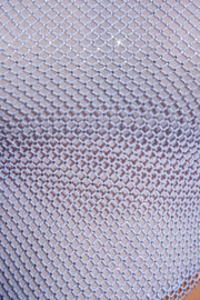 Oh Polly Jordana jupe midaxi bleue à strass