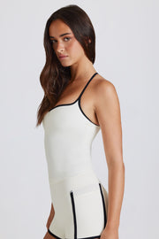 Oh Polly Bo+Tee BT2372 débardeur ivoire stretch
