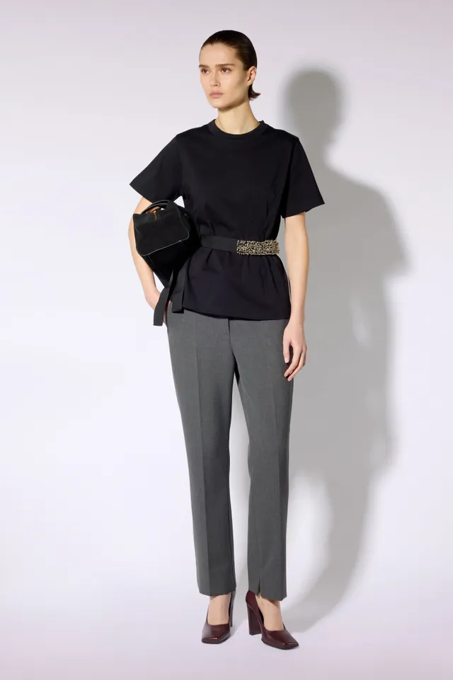 Liviana Conti Zack pantalon femme gris classique taille 38-48