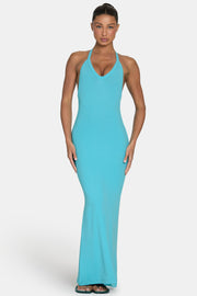 Oh Polly ButterCloud Maxi robe longue aqua stretch