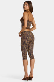 Oh Polly Trousers Legging Capri Léopard Modal Taille Basse