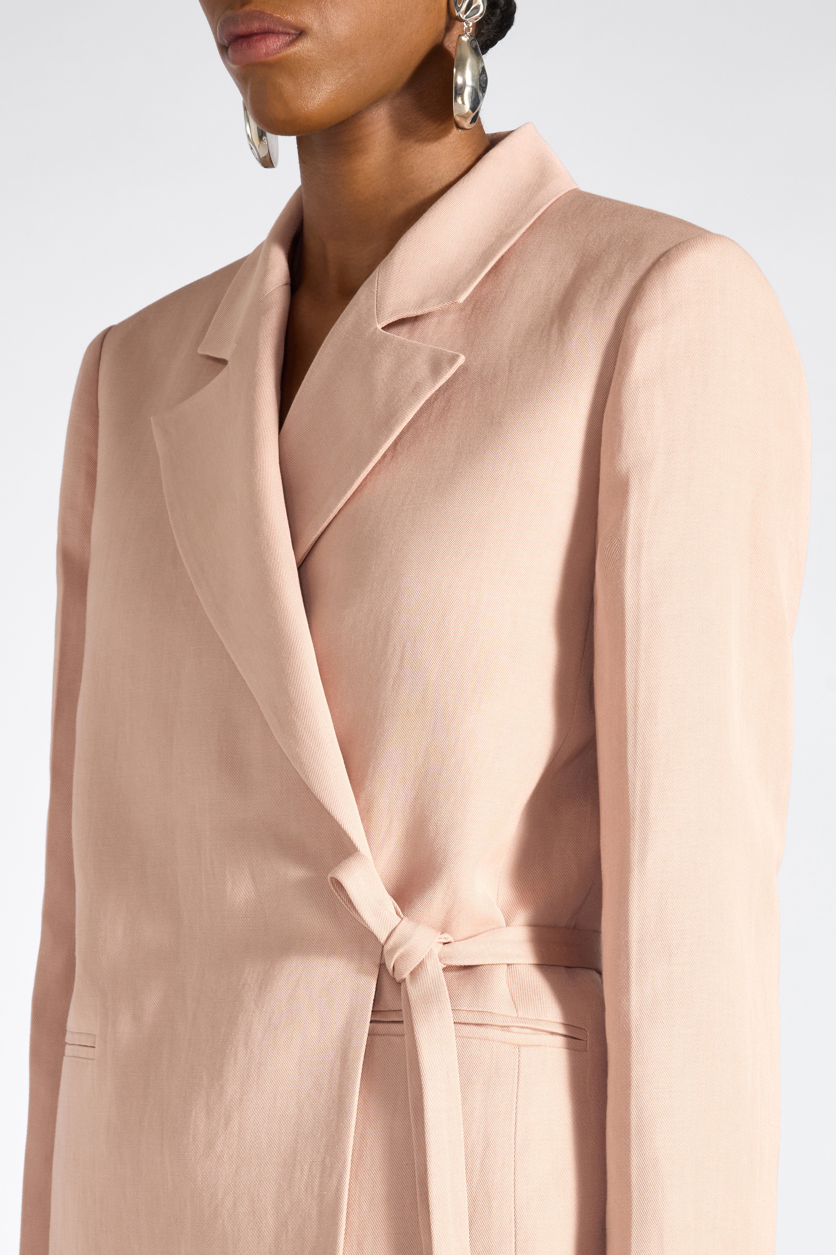 Liviana Conti Brain blazer rose dust viscose lin