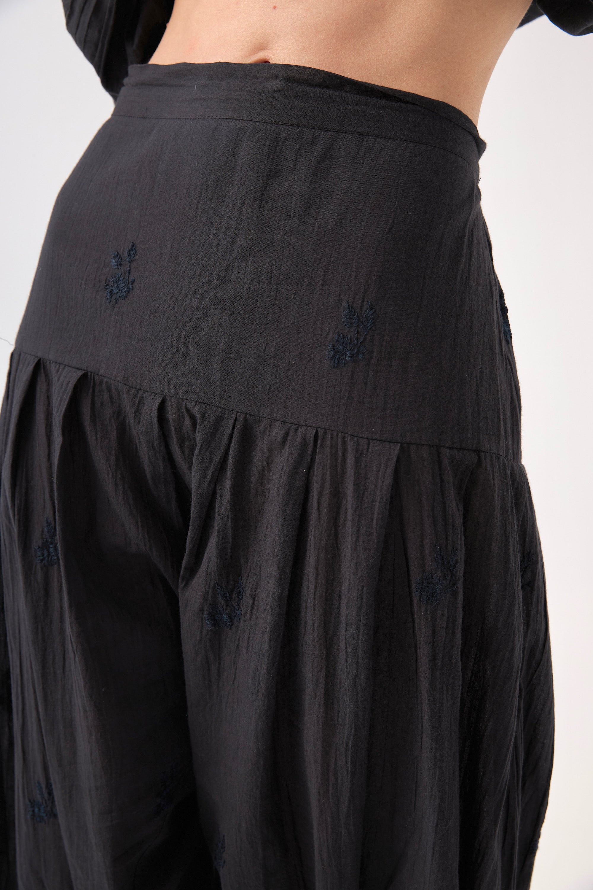 CHICOSOLEIL JASMIN pantalon sarouel coton noir S