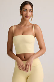 Oh Polly Verna top bandeau crop beige butter modal