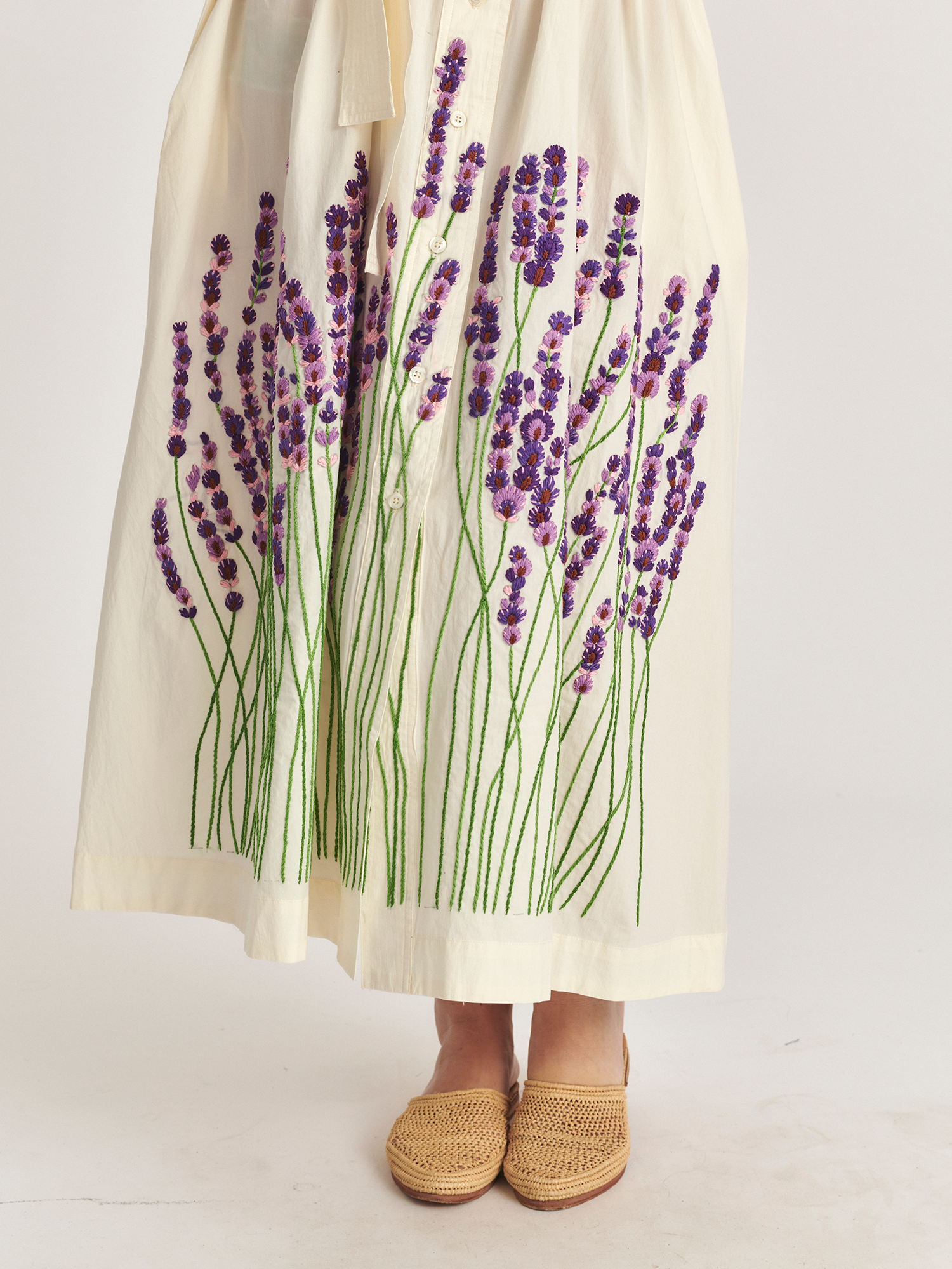 Mii Les iconiques Robe Niki La Lavande broderie XS-M