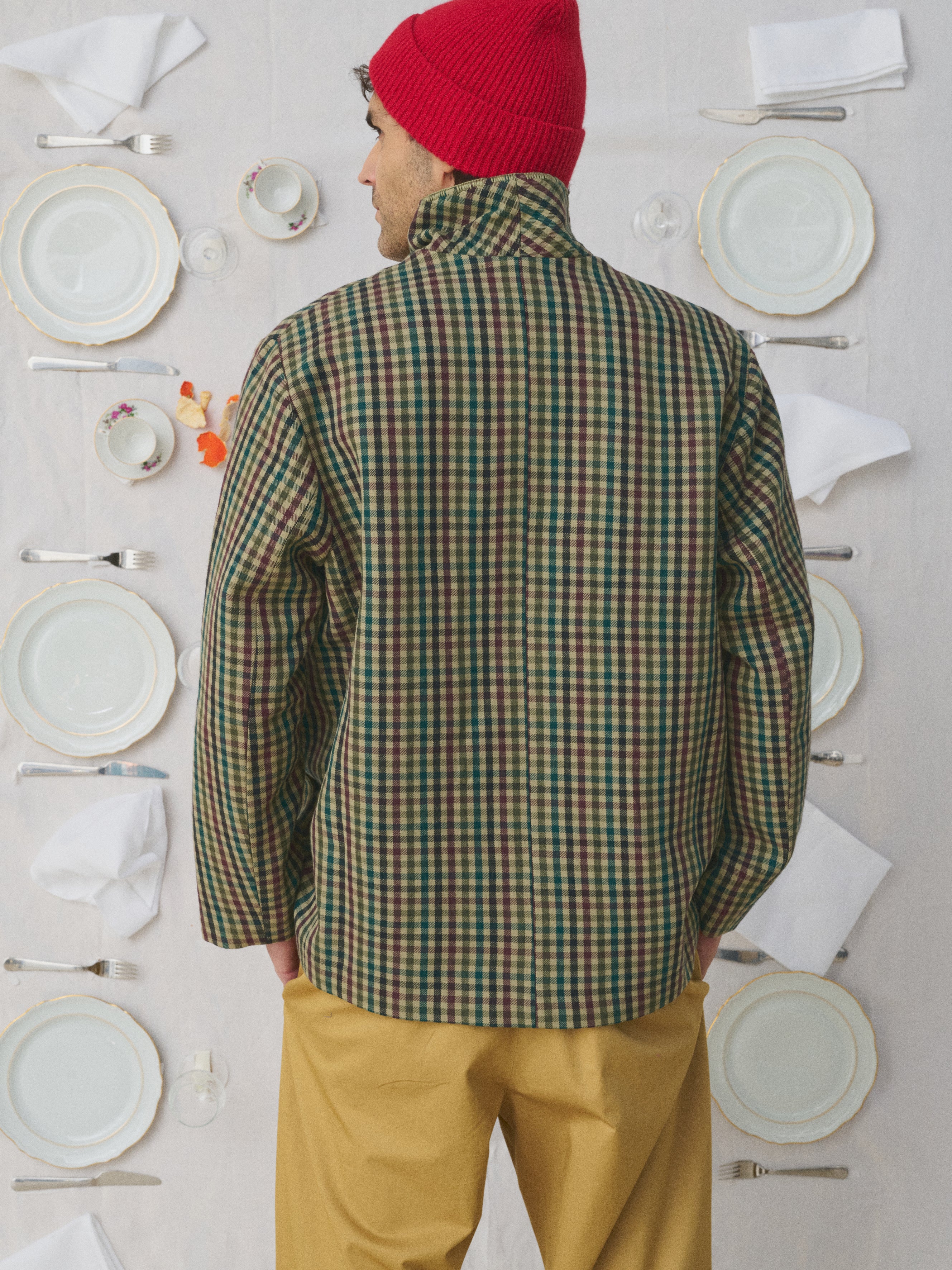 Mii à table Veste Anu veste homme La Vaisselle à carreaux
