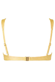 Oh Polly Mana haut bikini citron sweetheart perles