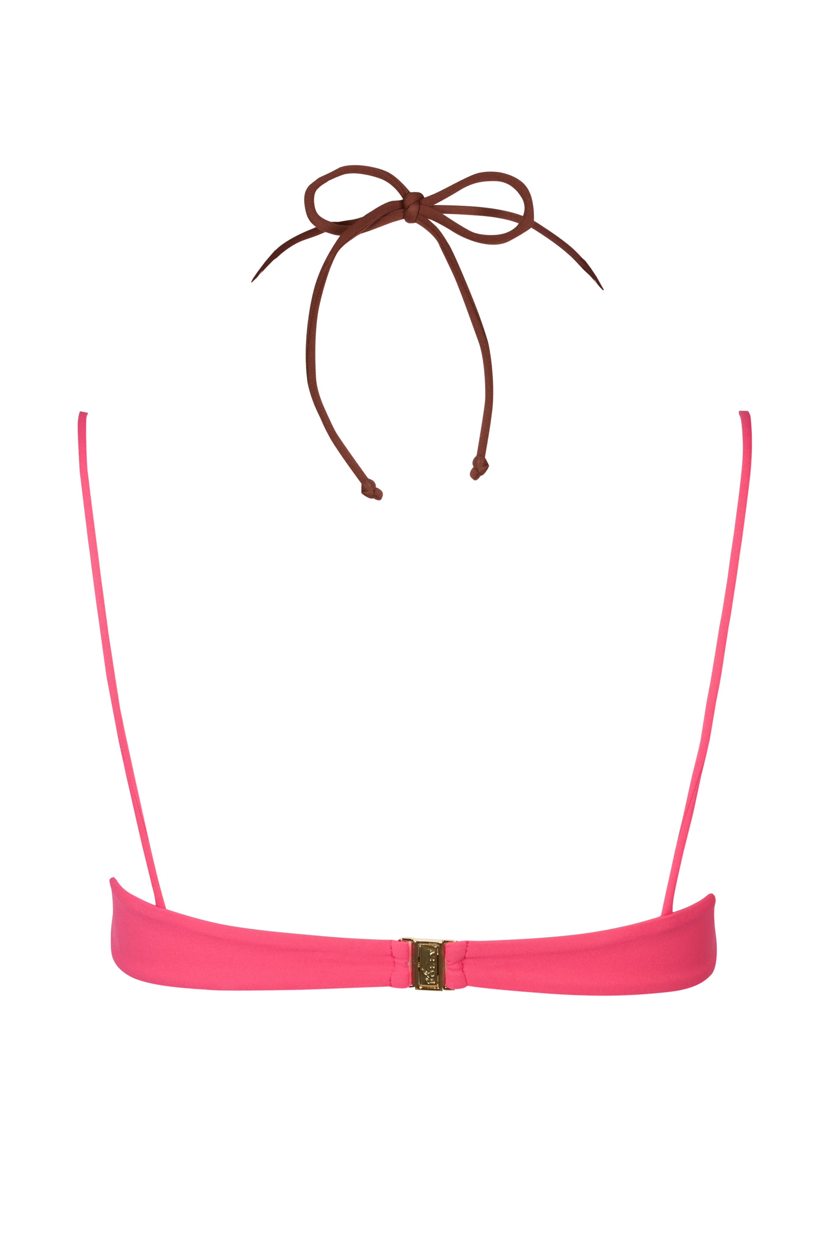 Oh Polly Swim Paige Haut Bikini Superposé Rose Contrast