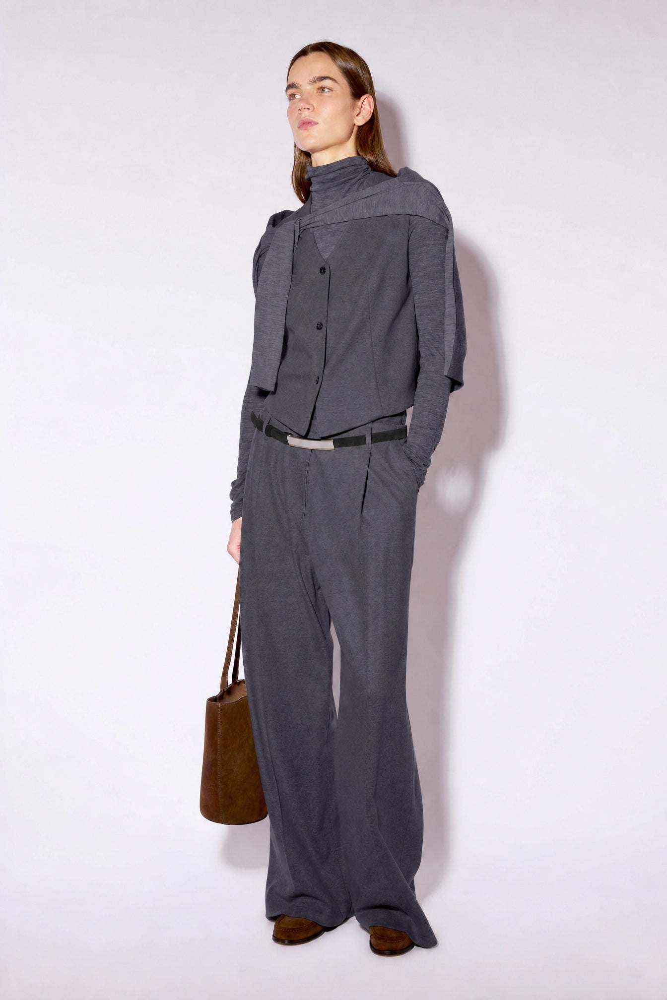 Liviana Conti Arthur pantalon palazzo marron