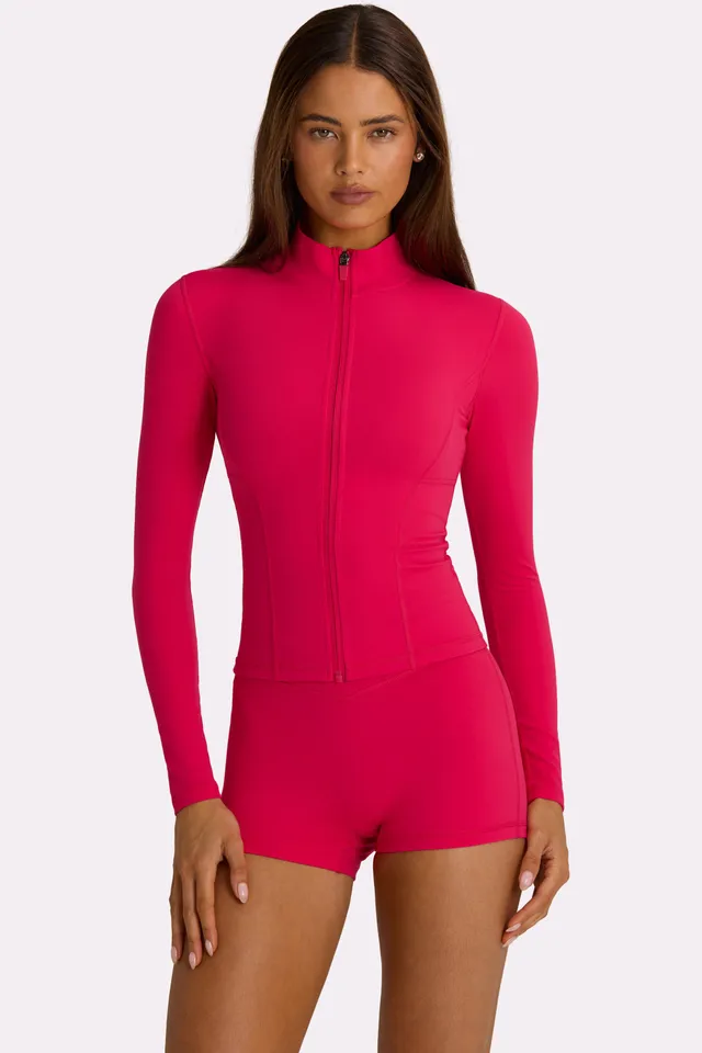 Oh Polly Bo+Tee veste zip rose fuchsia respirante