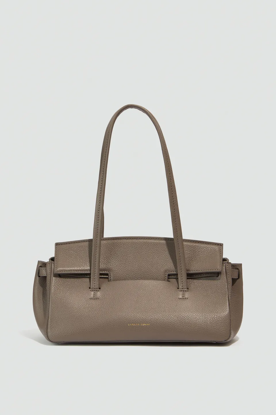 Liviana Conti Aida sac marron cuir grainé