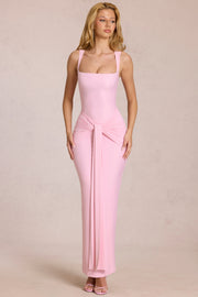 Oh Polly Nayeli 16149 Robe Maxi Blossom Pink Jersey
