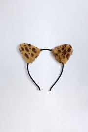 Oh Polly Accessories serre-tête oreilles chat léopard taille unique