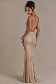 Oh Polly Embellished Robe longue 15130 sable strass