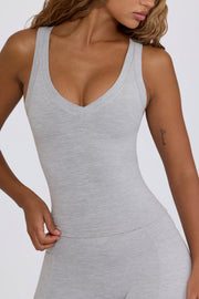 Oh Polly Bo+Tee BT2169 débardeur sport gris chiné