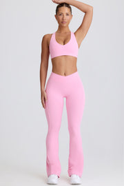Oh Polly Bo+Tee Soft Active V-Waist Legging évasé rose