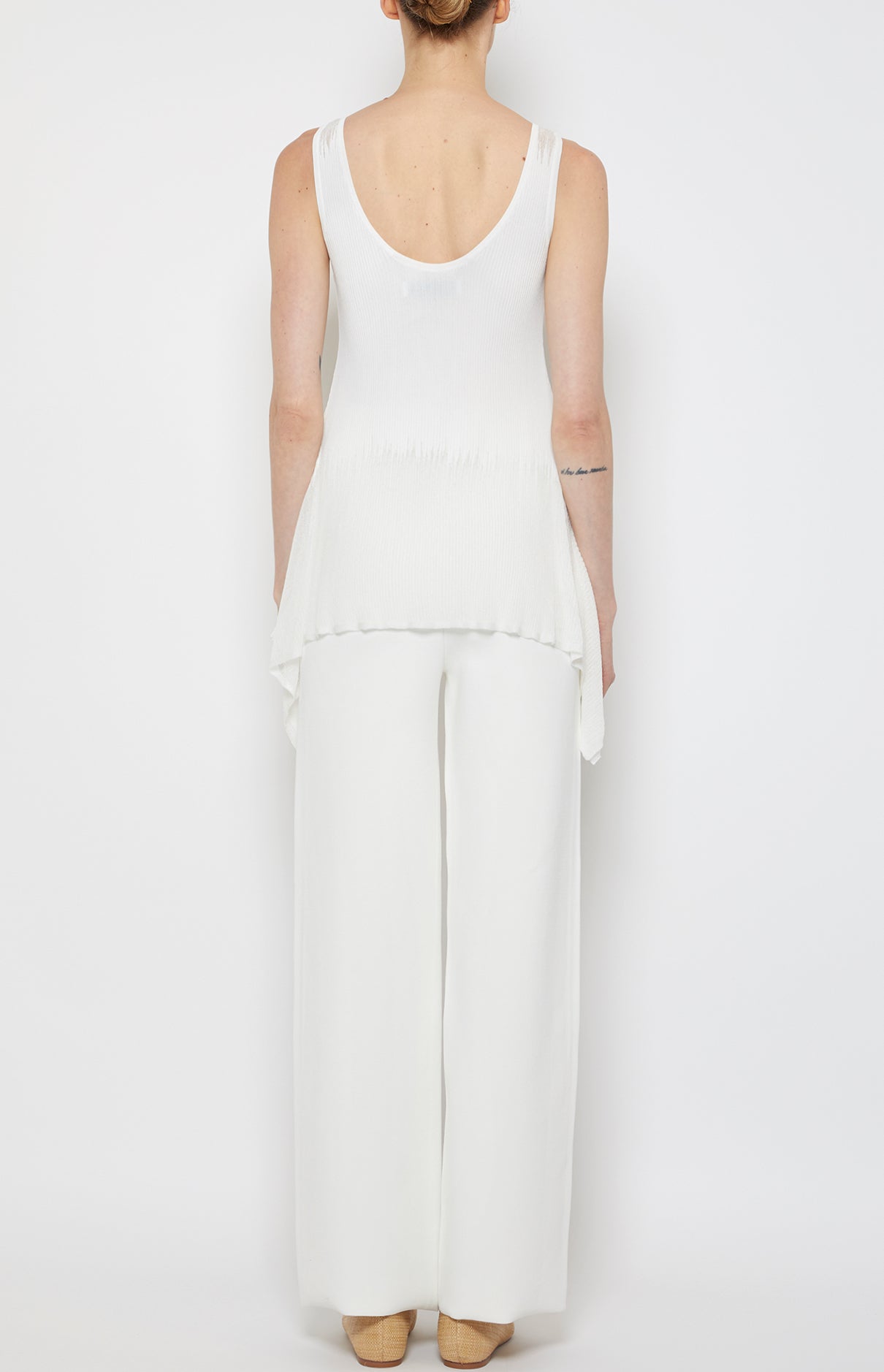 Prabal Gurung Peplum Shell débardeur ivoire viscose XS à XL