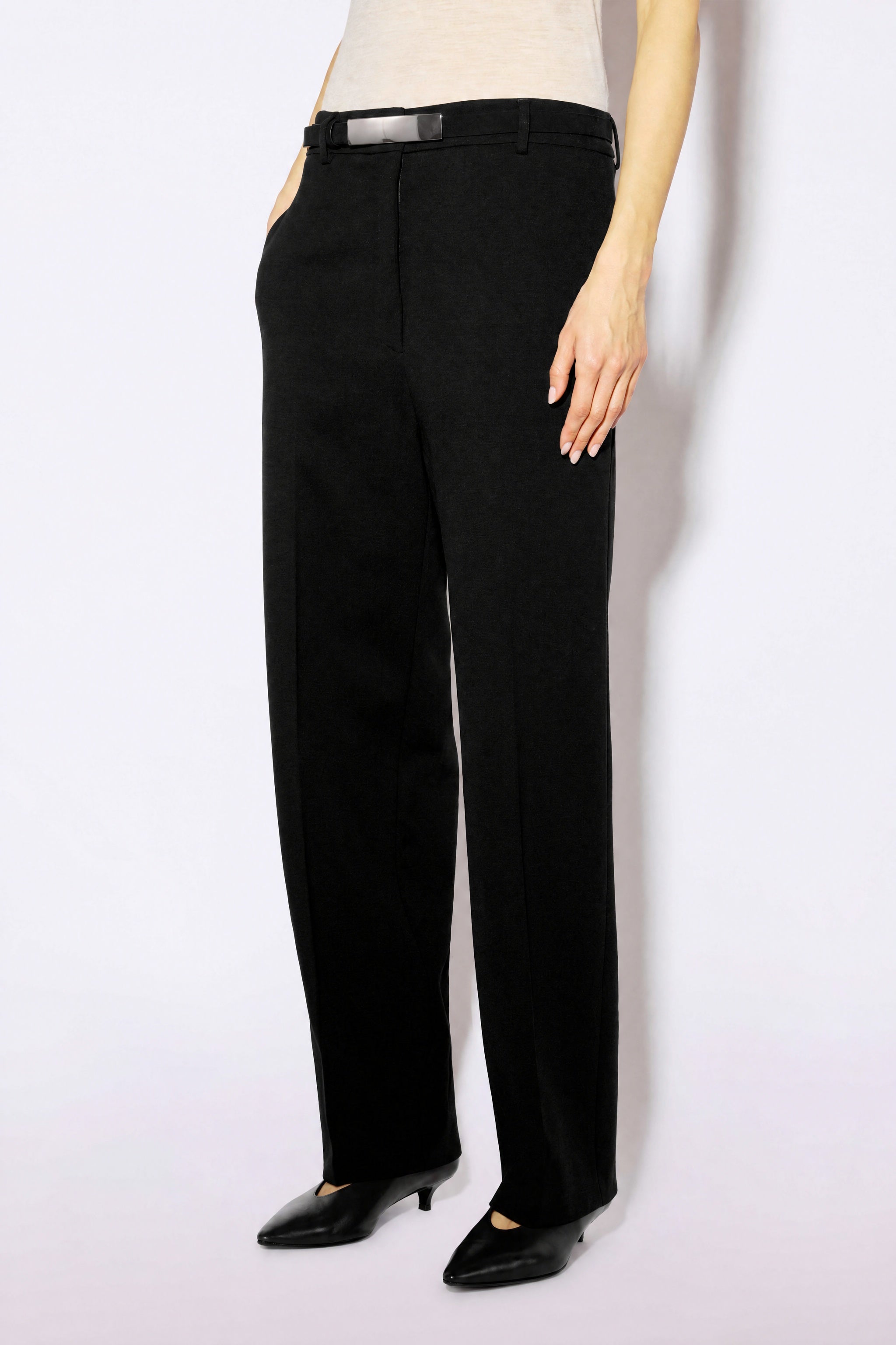 Liviana Conti Paul pantalon cigarette mirtillo 38-48