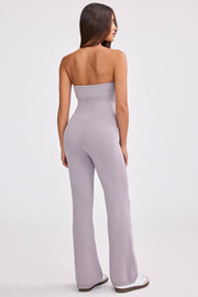 Oh Polly Chunky Knit Bandeau BT1142 combinaison lavande coton