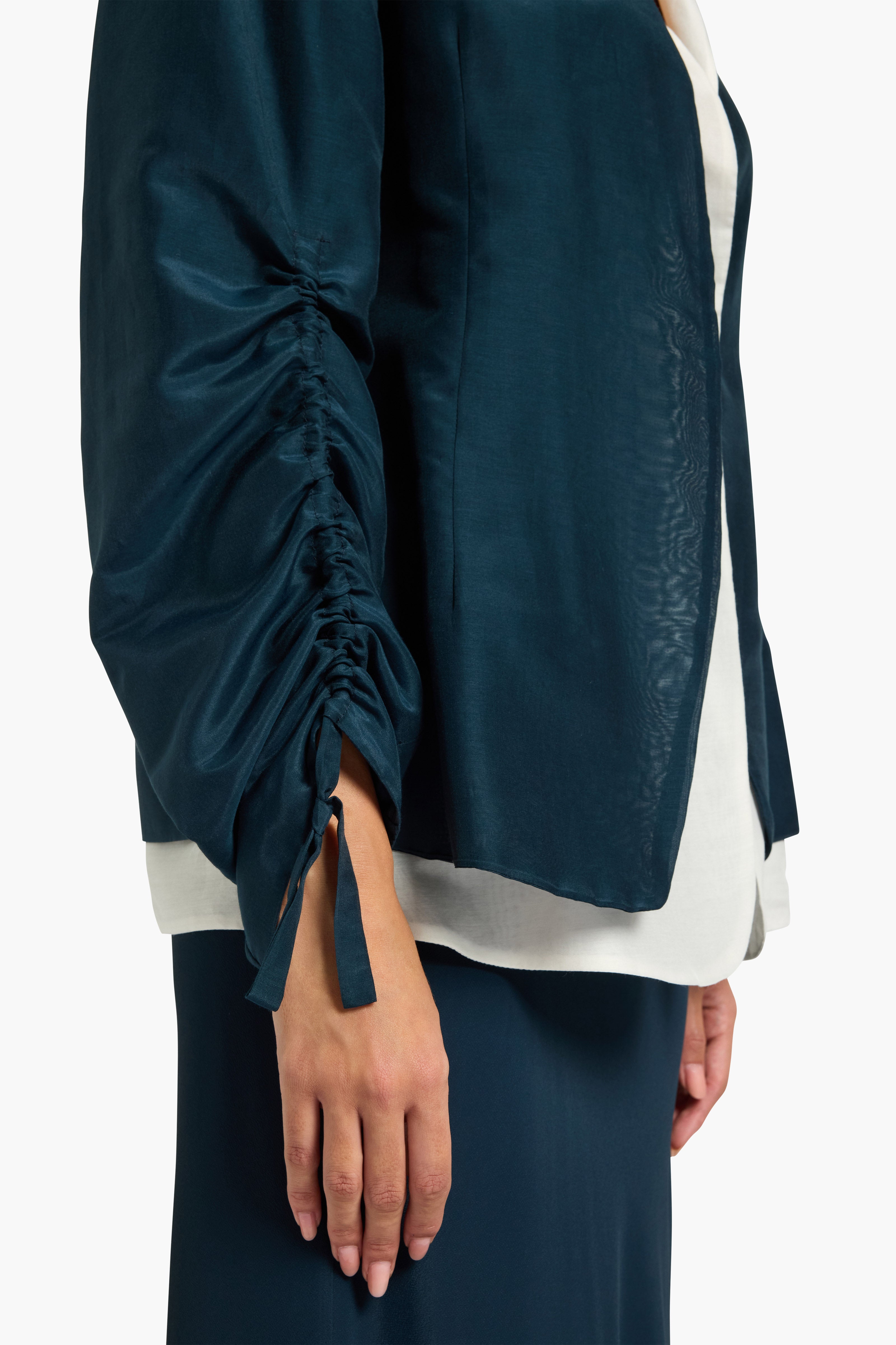 Liviana Conti Eston blazer bicolore coton-soie